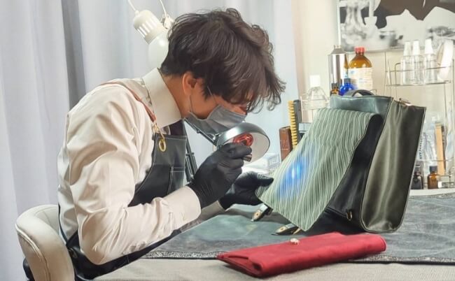 大宮店で施行している様子